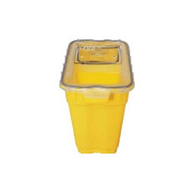 Container Sharps 9gal Plastic Clear/Yellow Each, 8 EA/CA